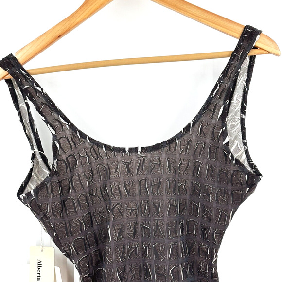 Vintage Alberta Ferretti Womens Swimwear Bodysuit Size 42/ US 6 80's Sexy Beach - Picture 2 of 9